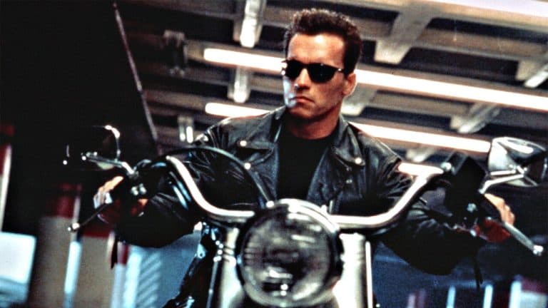 Arnold Schwarzenegger in Terminator 2: Judgment Day.