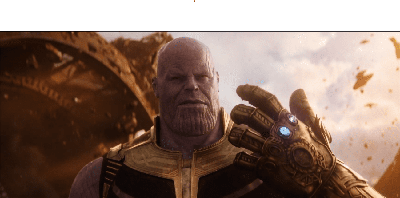 Ο Thanos (Josh Brolin) σε μια σκηνή από το Avengers: Infinity War.