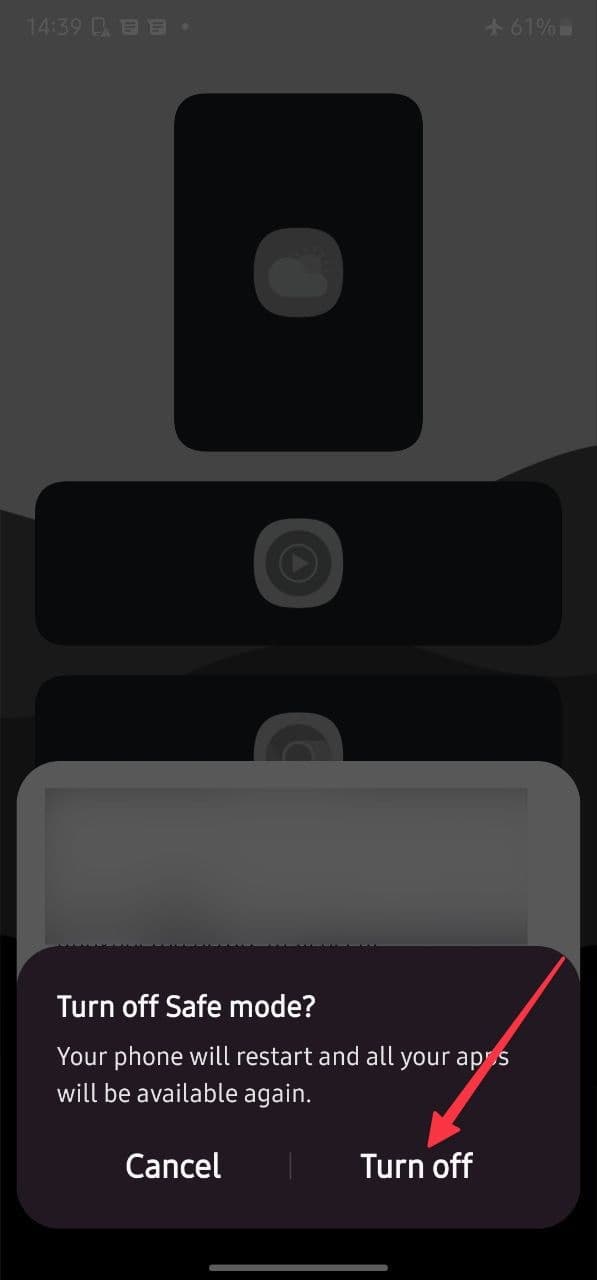 Απενεργοποιήστε την ασφαλή λειτουργία στο Android χρησιμοποιώντας τον πίνακα ειδοποιήσεων