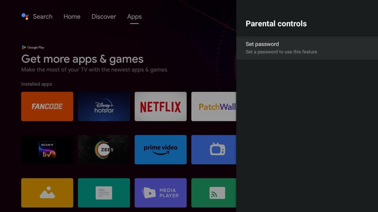πατέντες στο Android TV