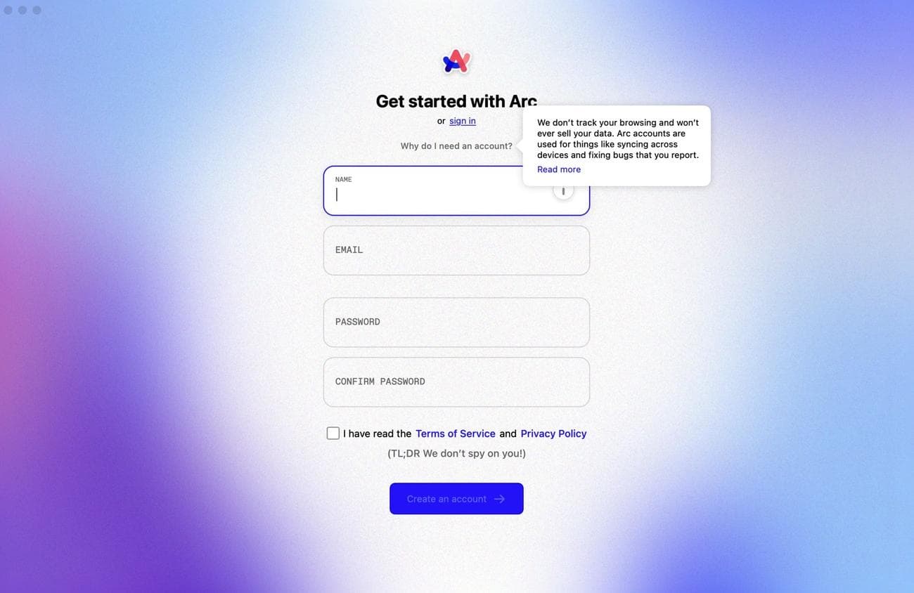 Προφανώς οι άνθρωποι θέλουν να μάθουν γιατί χρειάζονται έναν λογαριασμό Arc...