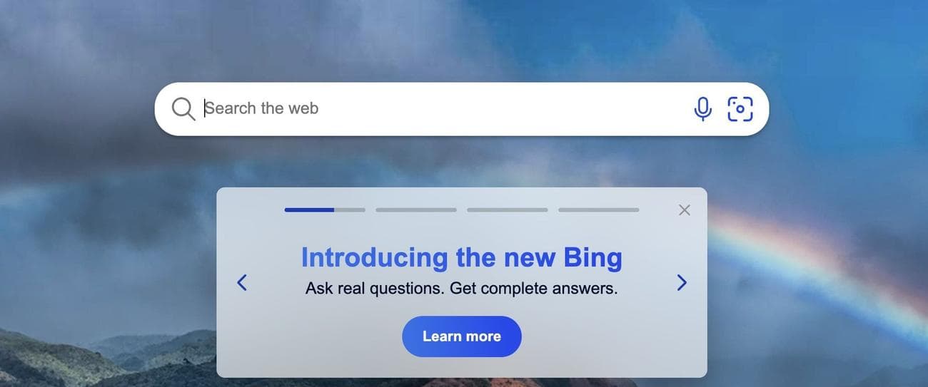 Bing AI Search with ChatGPT