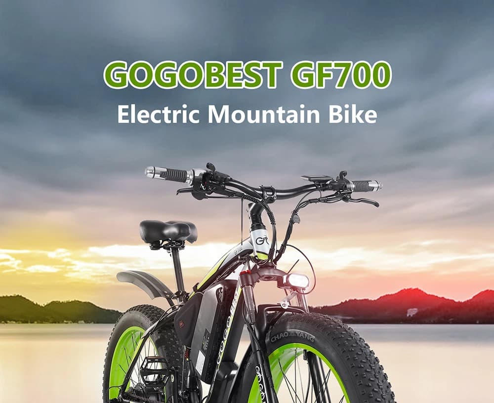 To Gogobest GF700 είναι ένα Fatbike με δύο μοτέρ 500W, τελική 50km/h και εμβέλεια 70km,