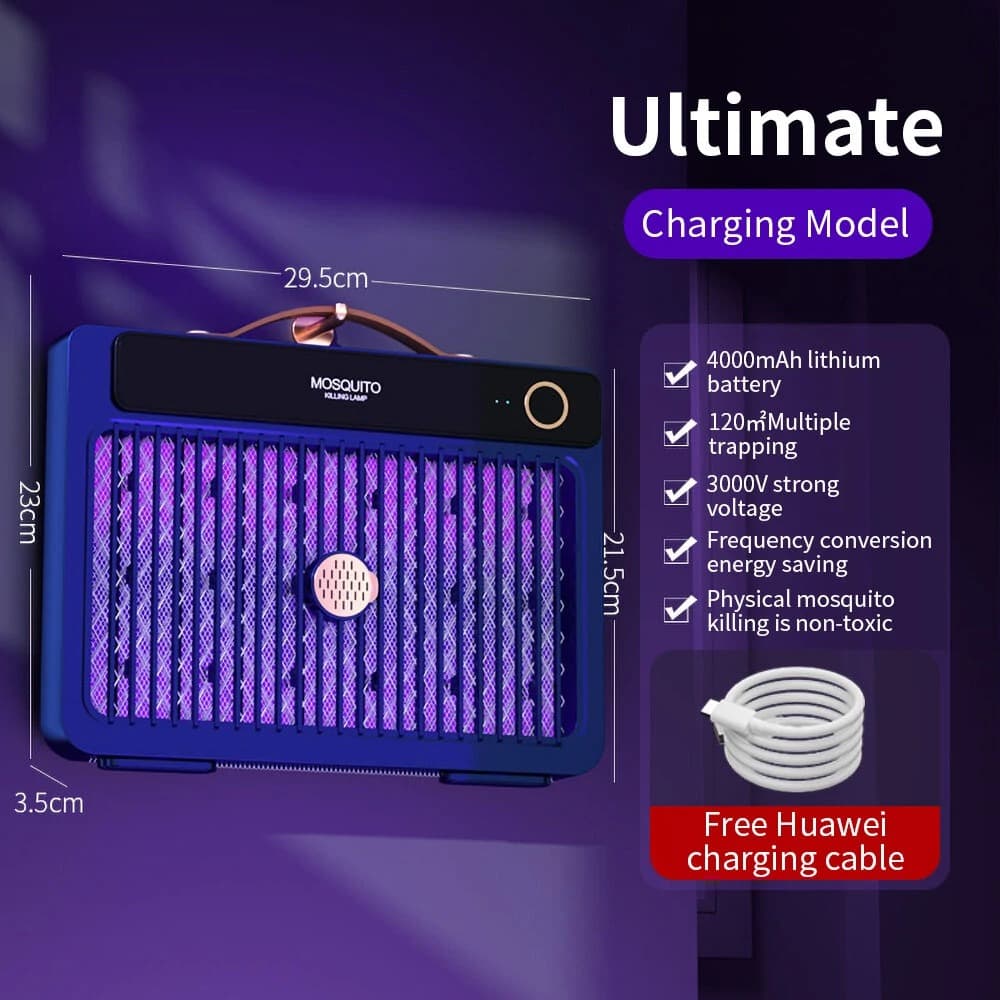 Ηλεκτρικό κουνουποκίλλερ με μπαταρία 4000mAh και πλέγμα 3000V απο την Agsivo, στα 17.9€