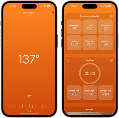 ember κούπα εφαρμογή