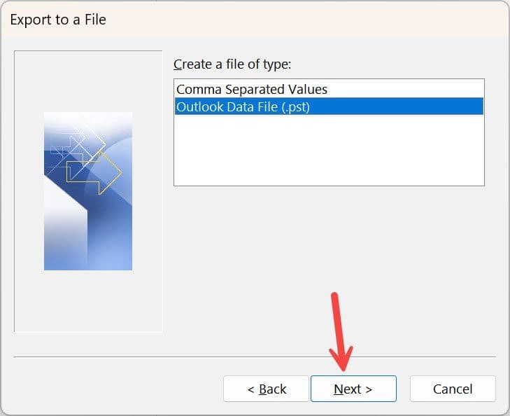 επιλέξτε αρχείο δεδομένων του Outlook 