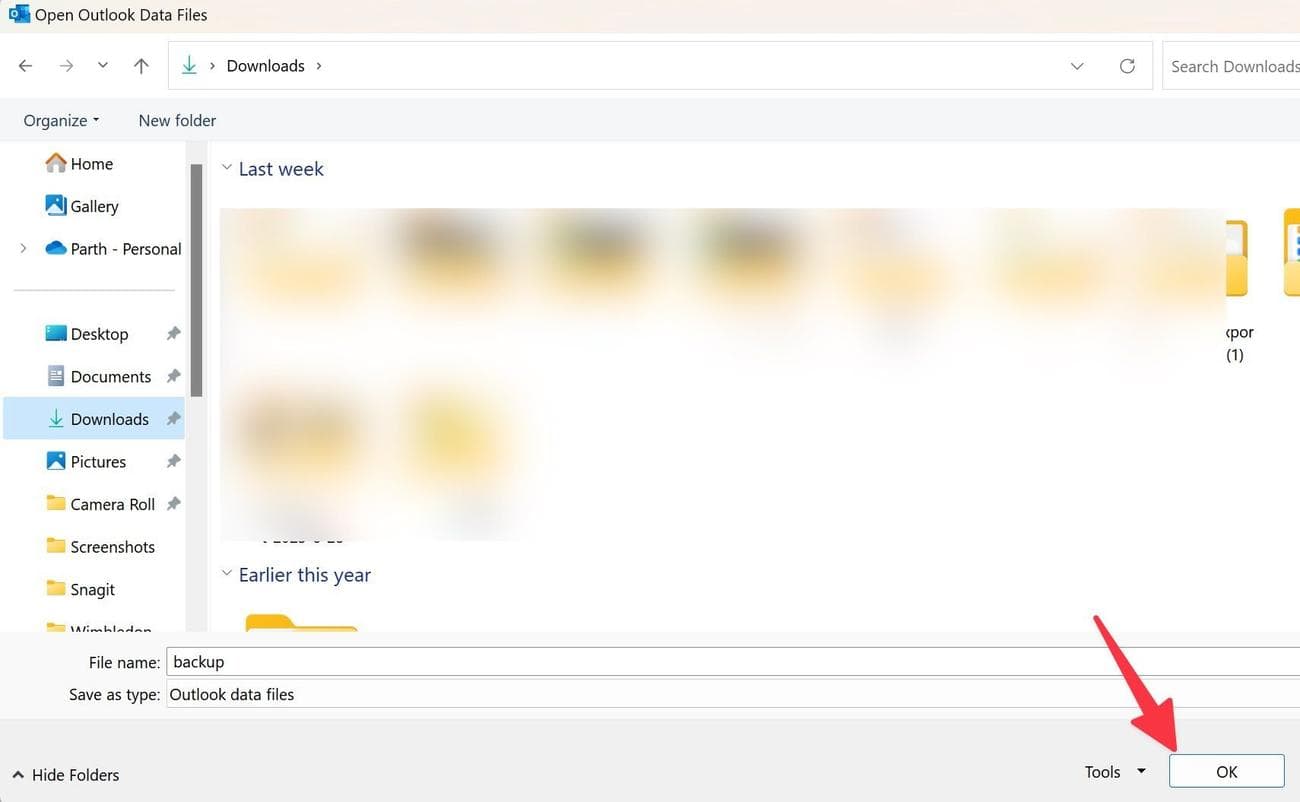 επιλέξτε εξαγωγή τοποθεσίας αλληλογραφίας yahoo