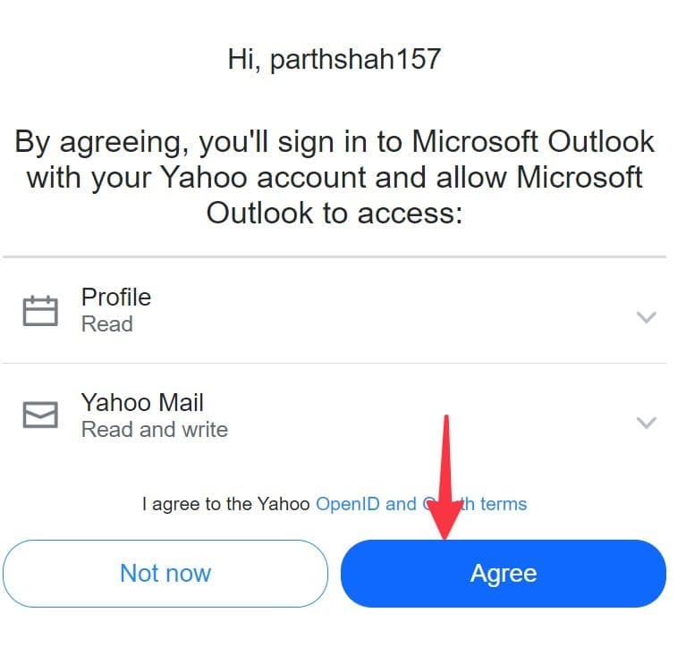 δώστε άδεια στο yahoo