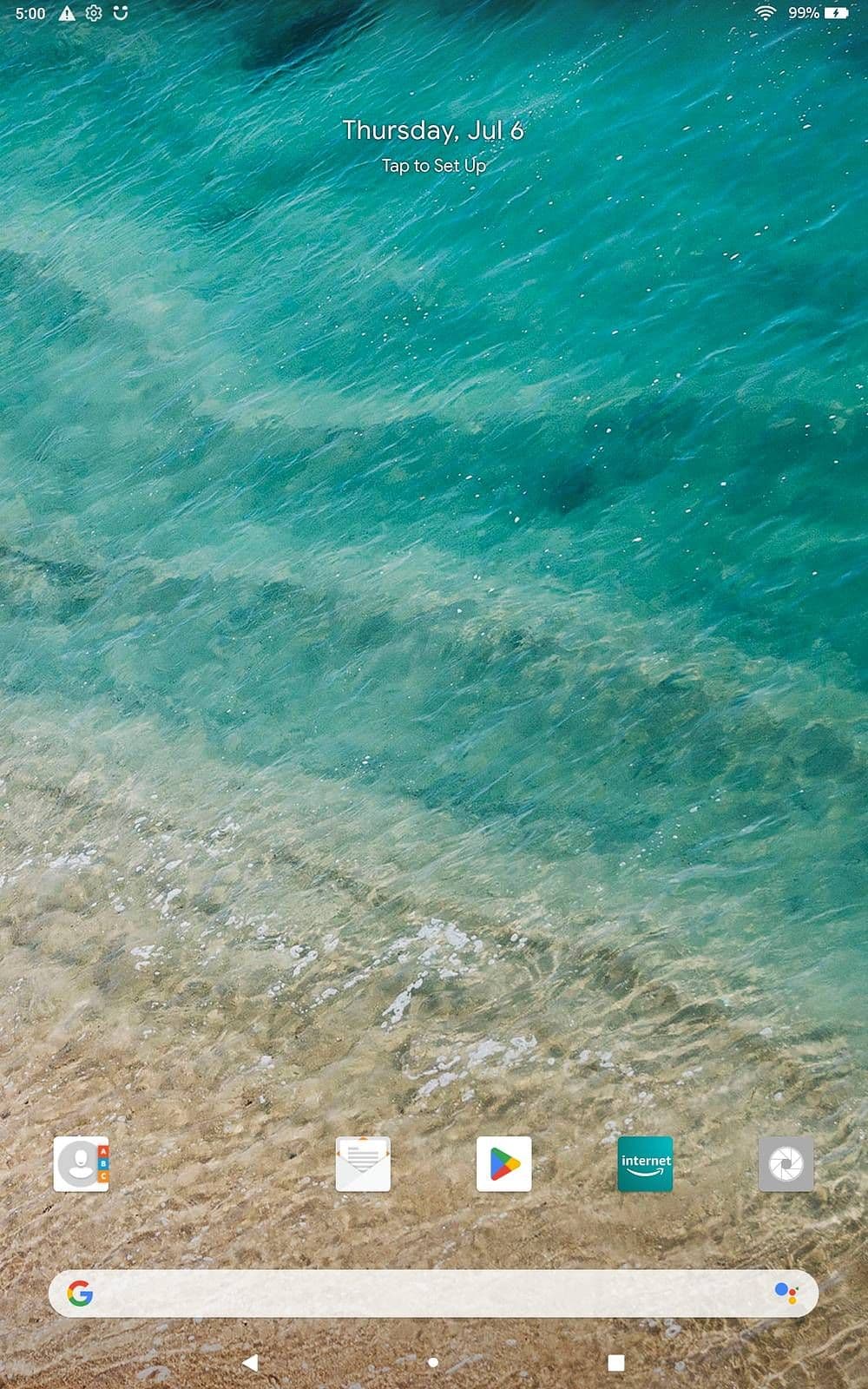 Εκτοξευτής γκαζόν που λειτουργεί σε Fire Tab HD 10