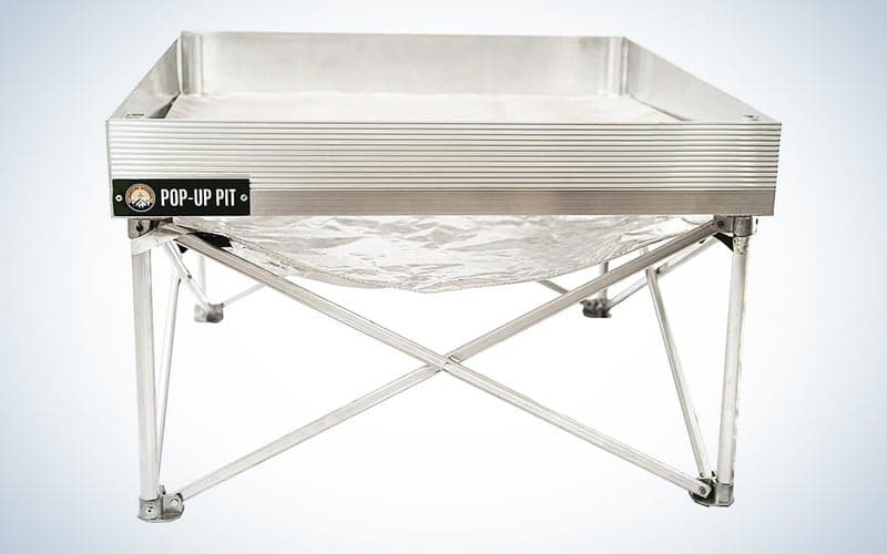 Fireside pop-up portable fire pit for camping