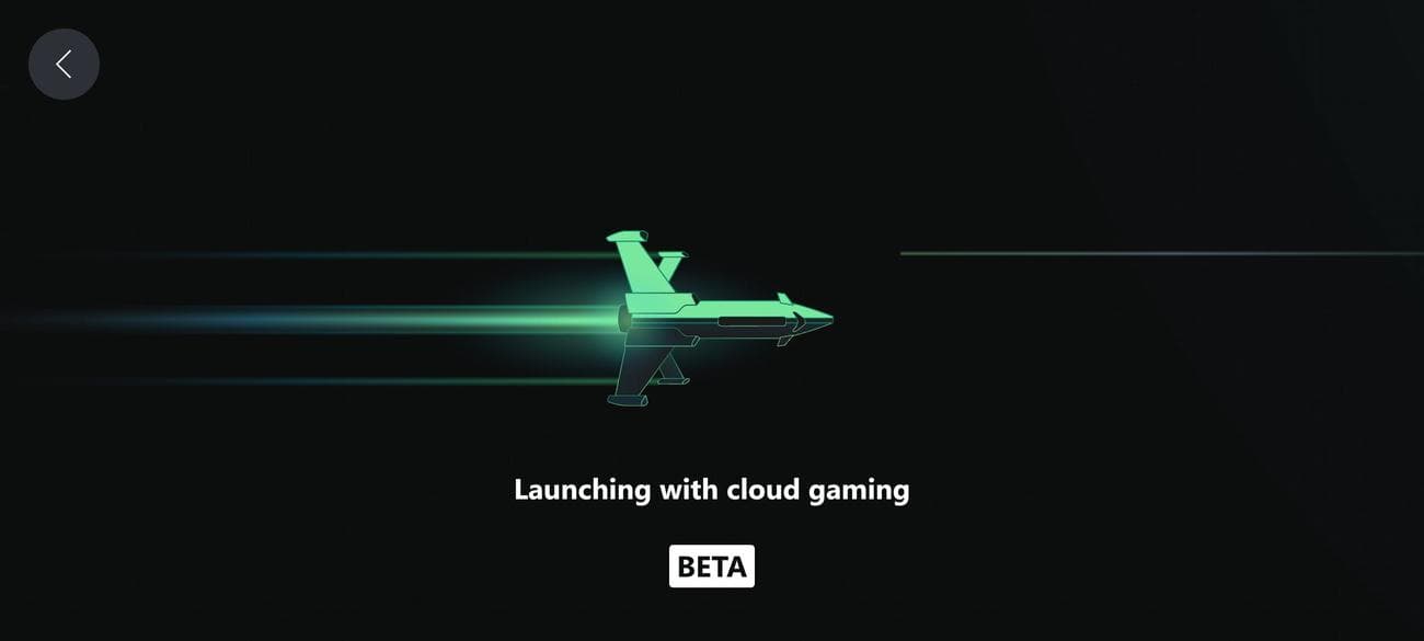 Στιγμιότυπο οθόνης φόρτωσης του xCloud