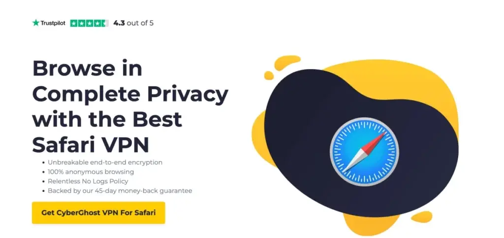 Cyberghost VPN: Δωρεάν VPN για το πρόγραμμα περιήγησης Safari