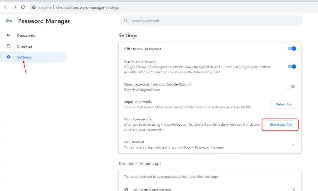 How To Export Chrome Bookmarks and Passwords? 