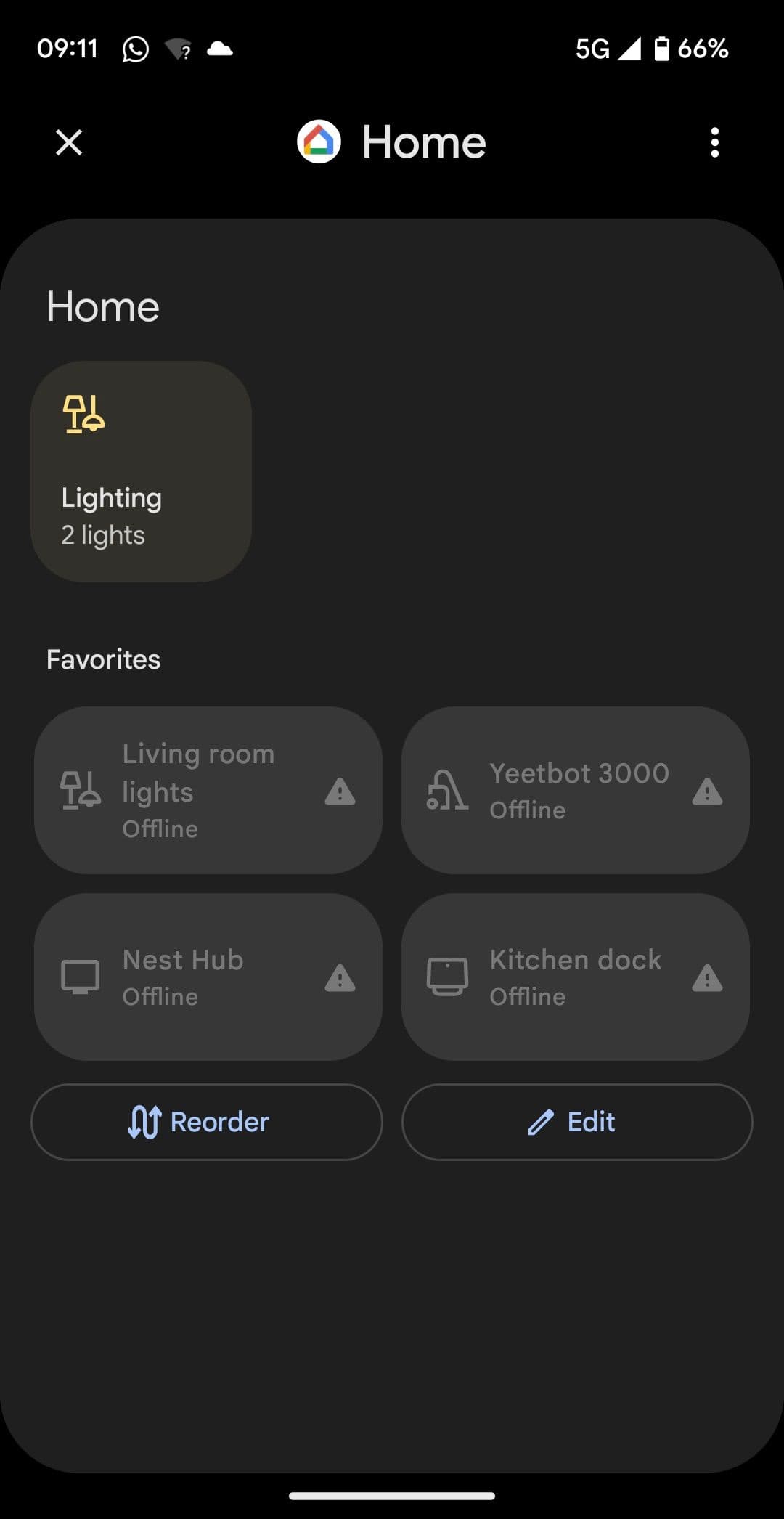 Αρχικό πλαίσιο Google Home