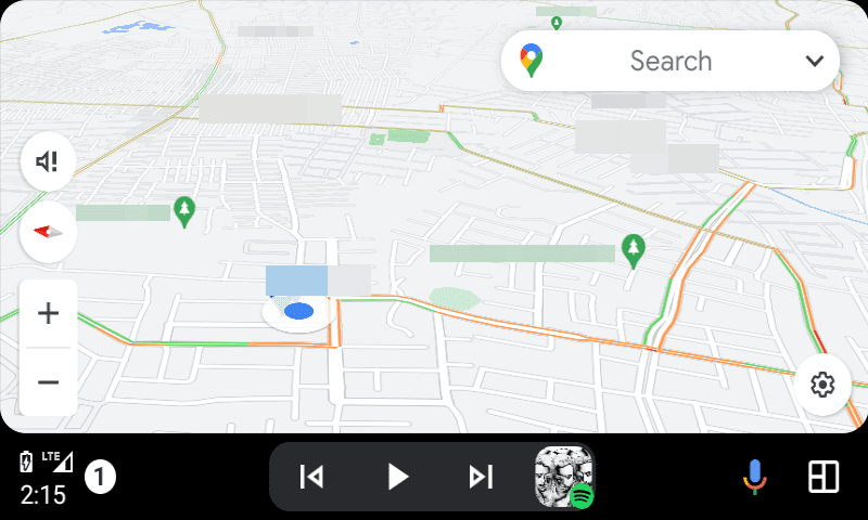google-maps-android-auto-current-interface-3