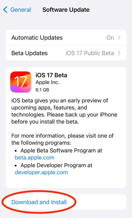 Η δημόσια έκδοση beta του iOS 17 είναι διαθέσιμη για λήψη και εγκατάσταση σε ενημερώσεις λογισμικού