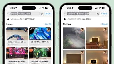ios 17 αναζήτηση μηνυμάτων
