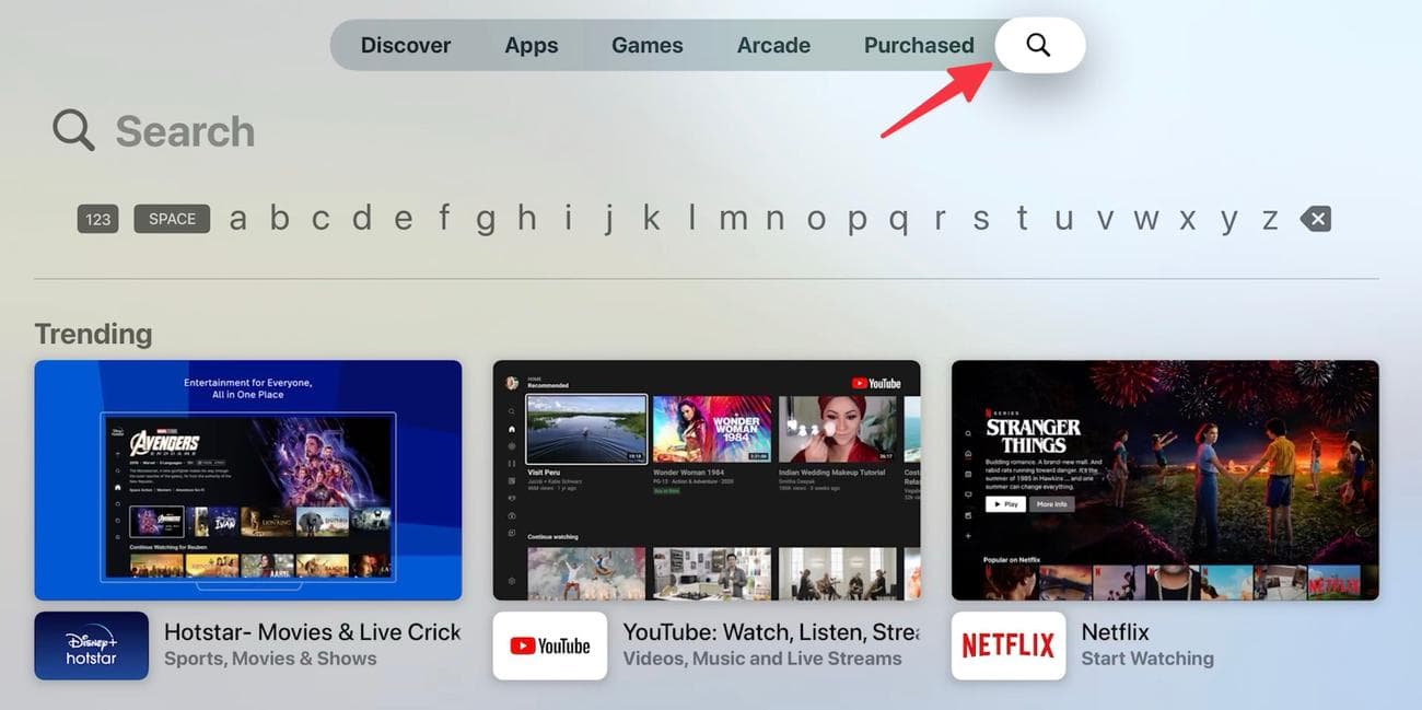 λήψη εφαρμογών στο Apple TV