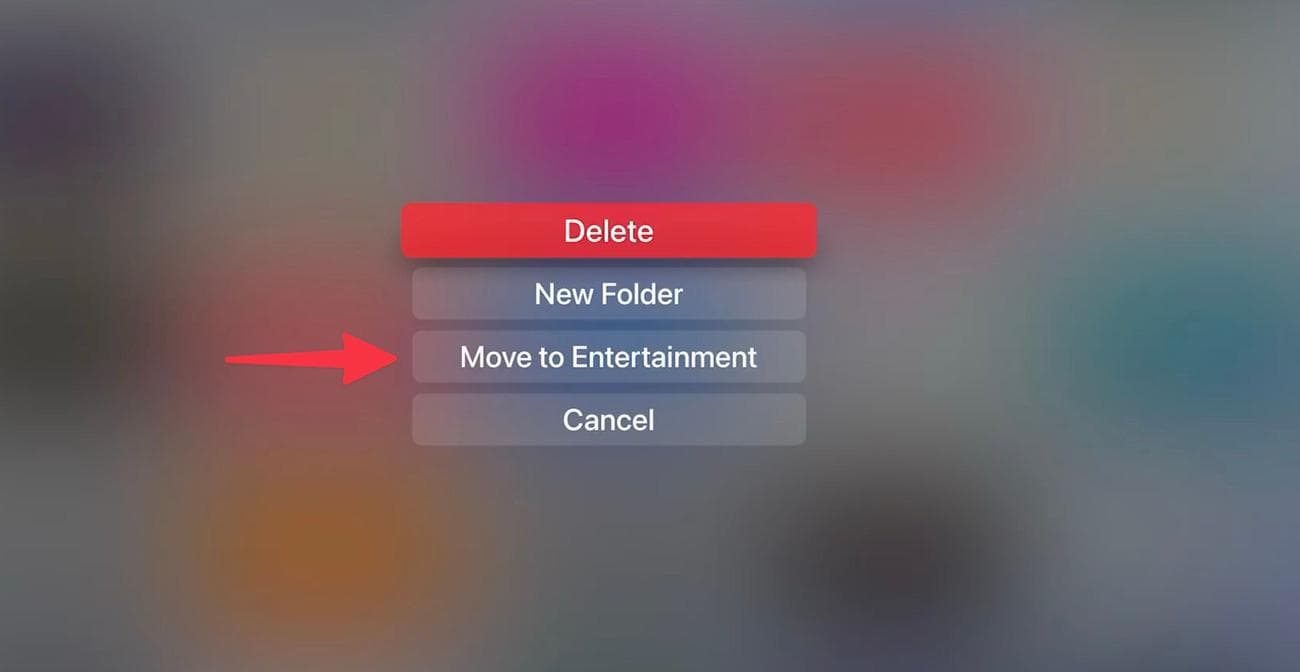 μετακινήστε την εφαρμογή σε φάκελο