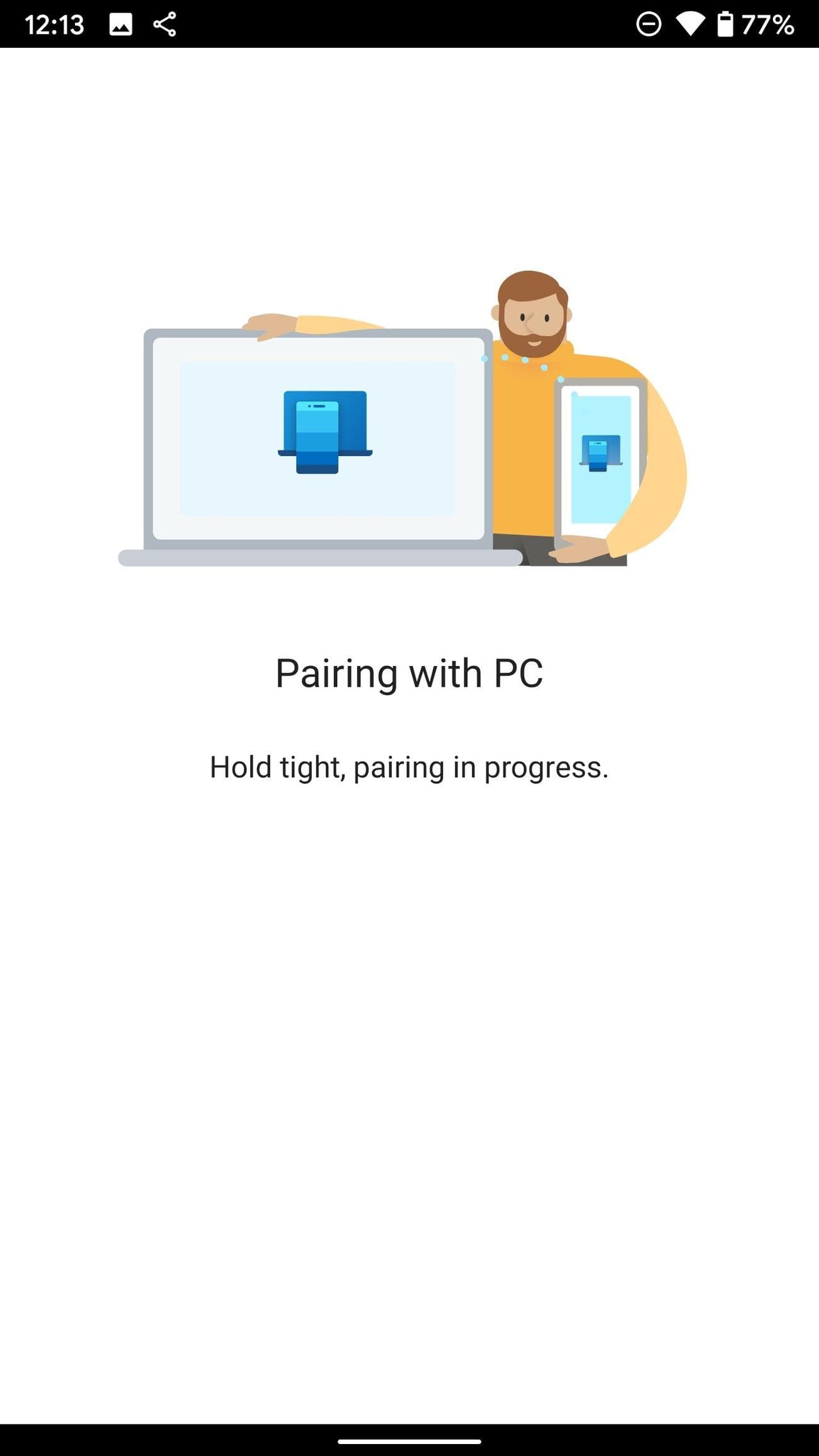 Pair android phone to PC