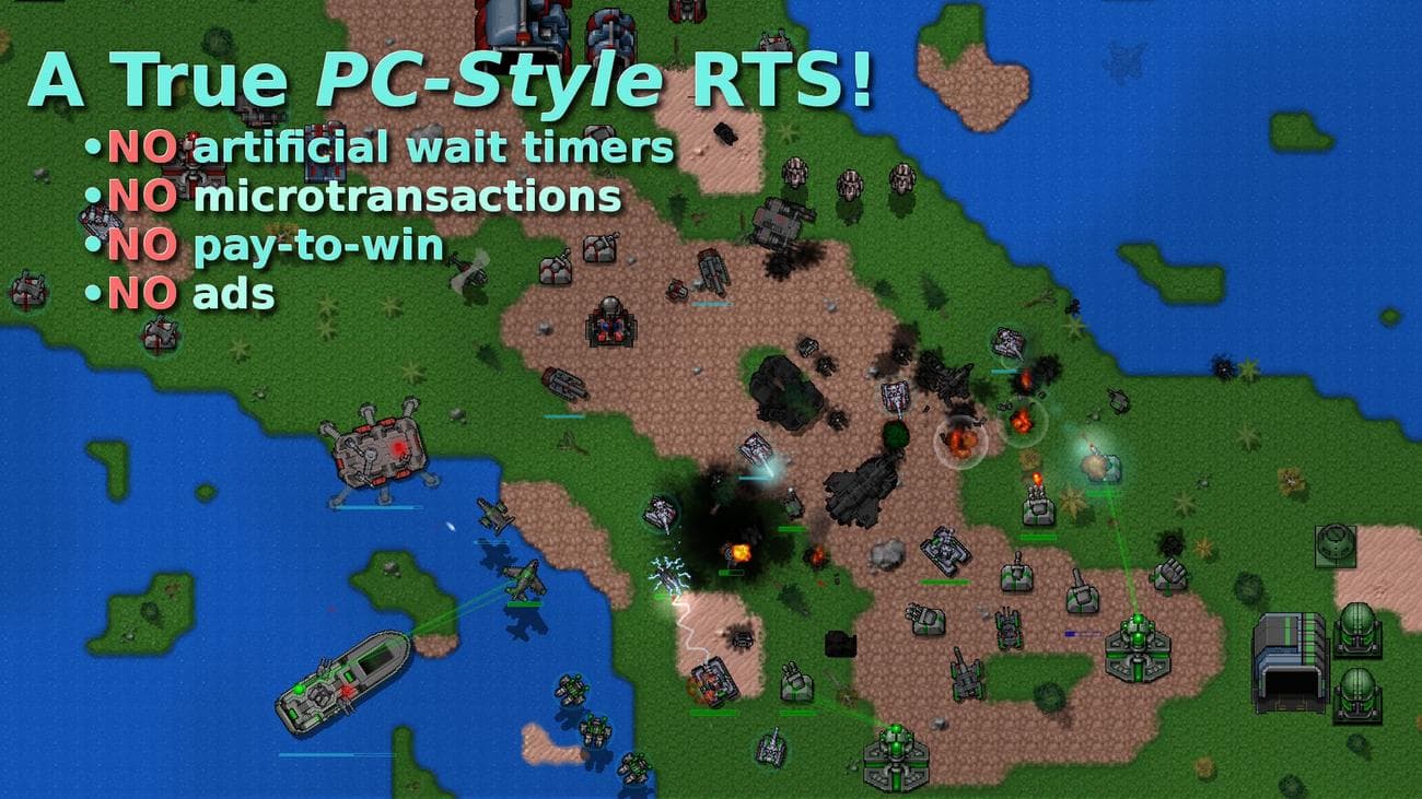 Rusted Warfare - RTS Strategy πληκτρολόγιο υποστηρίζει chromebook