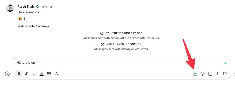 λειτουργίες συνομιλίας στο Google Space