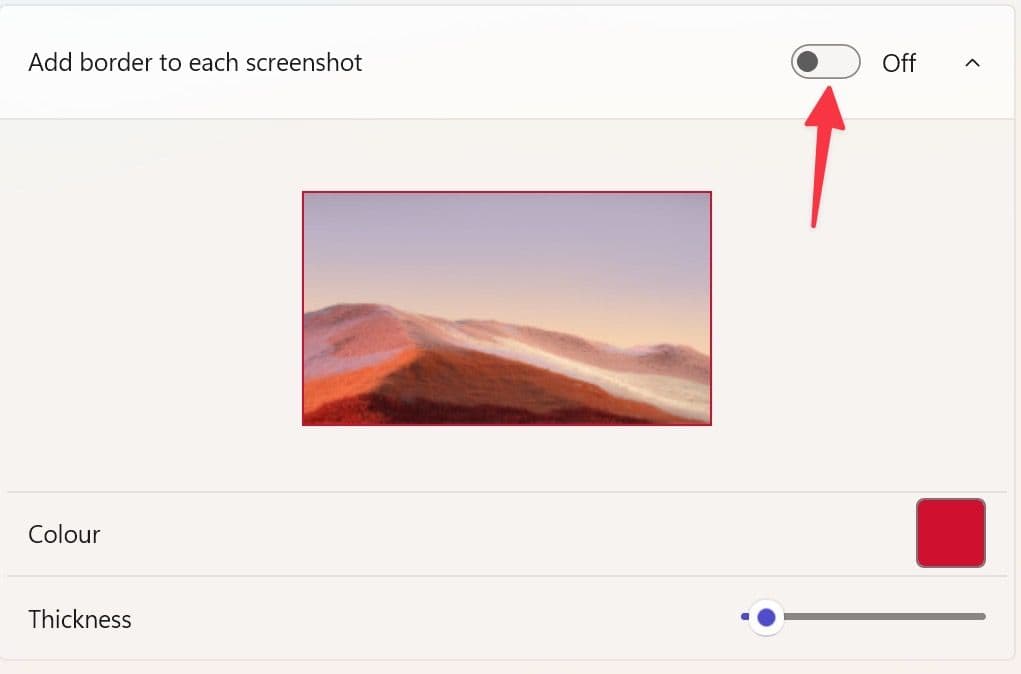 εφαρμόστε περίγραμμα σε στιγμιότυπα οθόνης στα παράθυρα