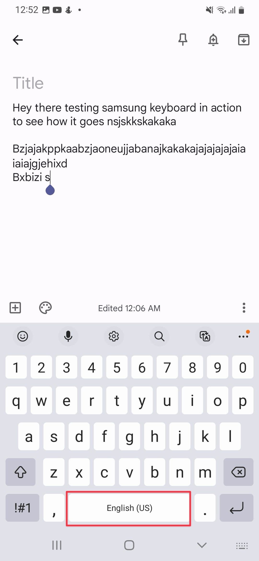 Trackpad στο πληκτρολόγιο της Samsung