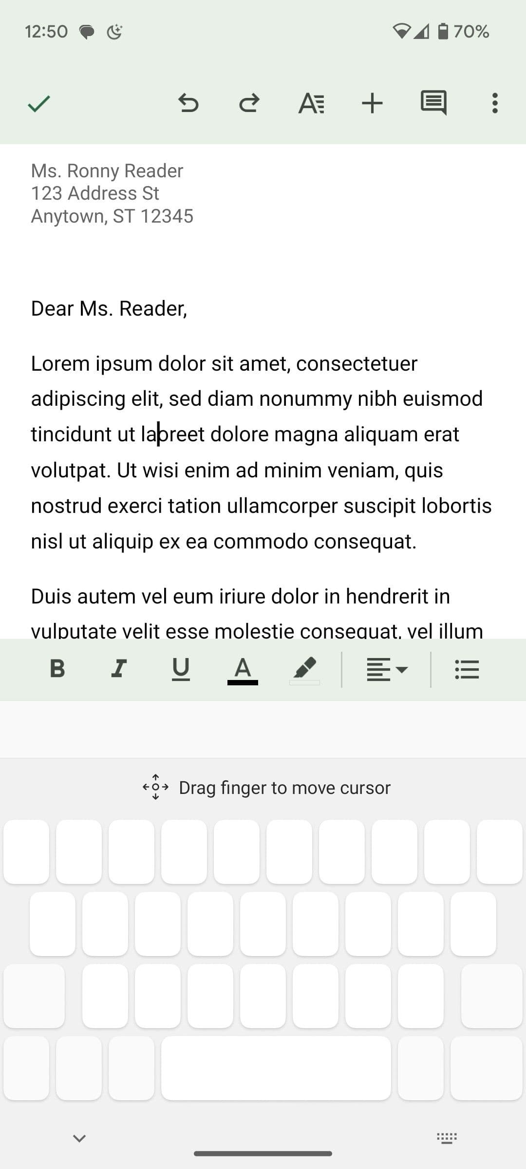 Trackpad στο Swiftkey στο Android