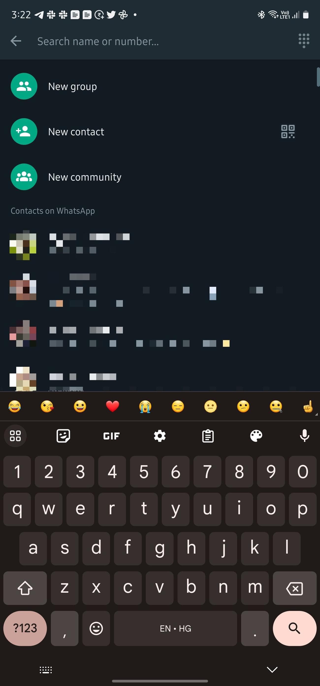 WhatsApp - Μήνυμα σε νέα επαφή