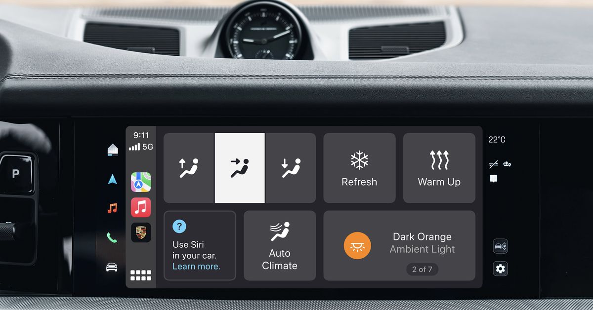 Η Porsche επεκτείνει τη συνδεσιμότητα Apple CarPlay που περιλαμβάνει χειριστήρια κλιματισμού
