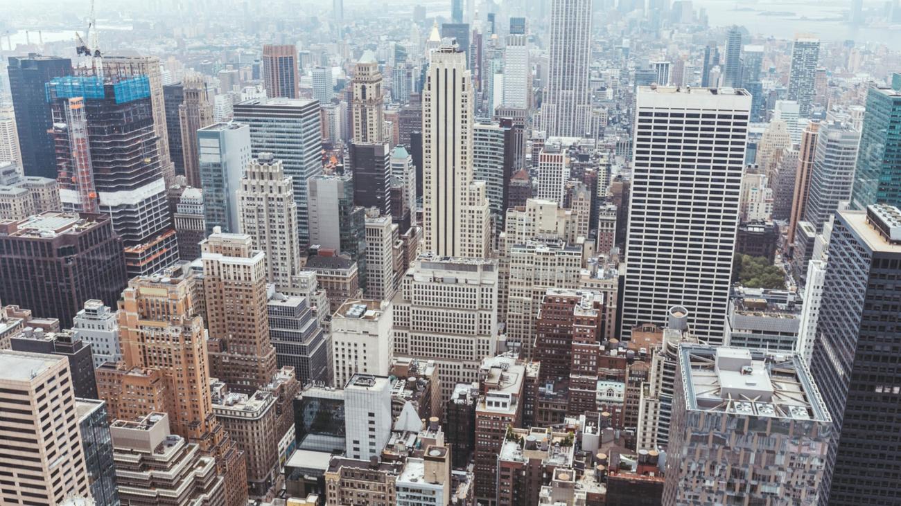 Buildings in Manhattan, New York City.