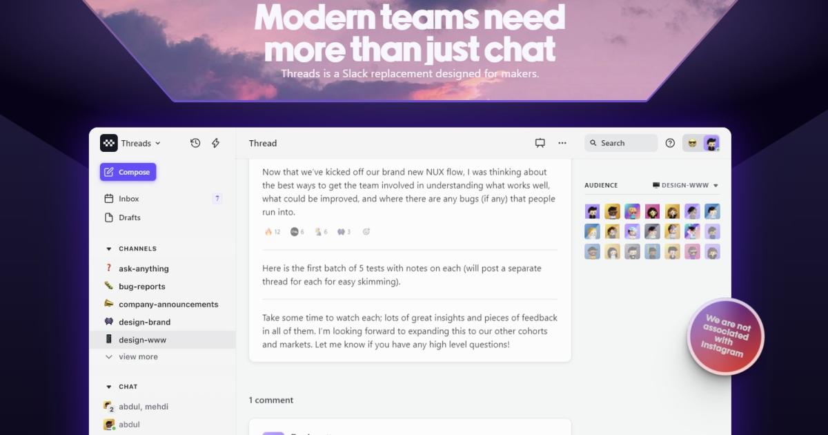 Το Meta's Threads έστειλε μια άλλη εφαρμογή με το όνομα Threads στην κορυφή των διαγραμμάτων του App Store
