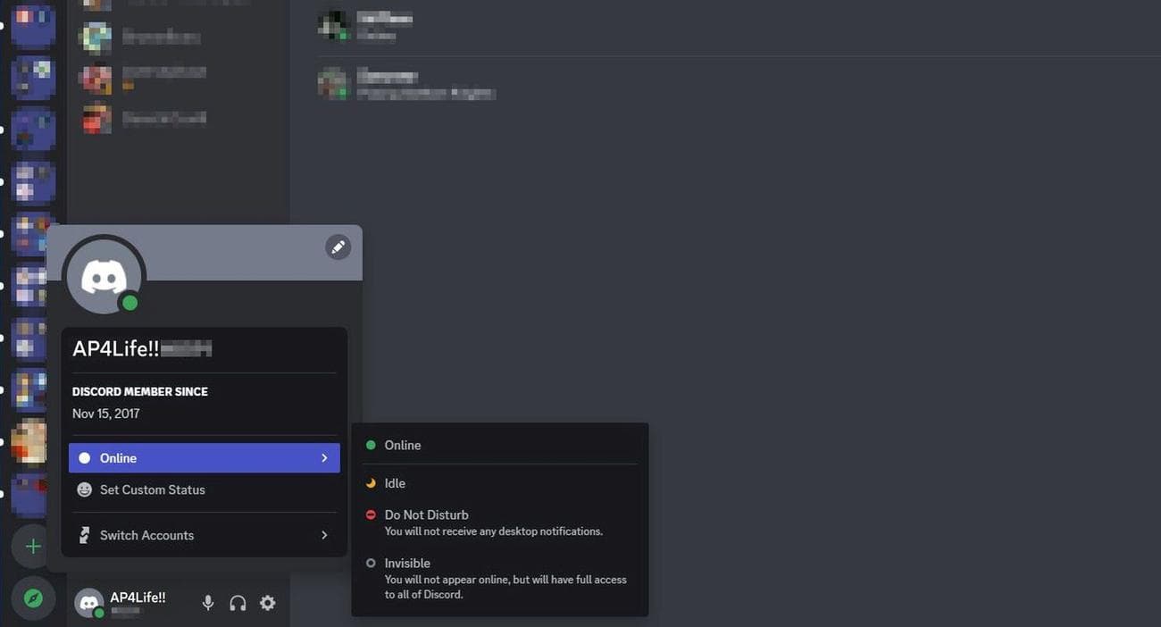 Μενού επιλογών κατάστασης διαφωνίας