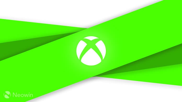Xbox logo (monochrome) on green and light grey background