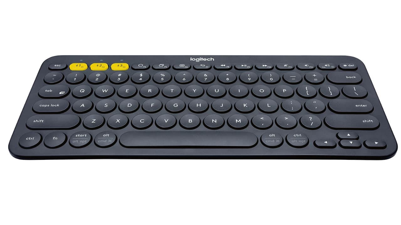 Το πληκτρολόγιο Logitech K380 σε σκούρο γκρι χρώμα