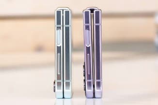 Το Galaxy Z Flip5 έναντι του Z Flip4, χωρίς κενό