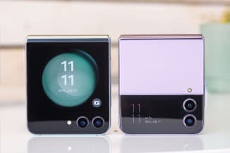 Το Galaxy Z Flip5 έναντι του Z Flip4, χωρίς κενό