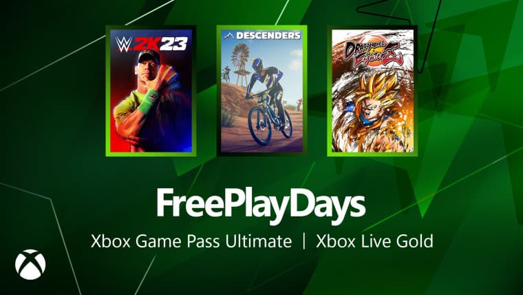 Free Play Days offer for WWE 2K23 Descenders and Dragon Ball FighterZ