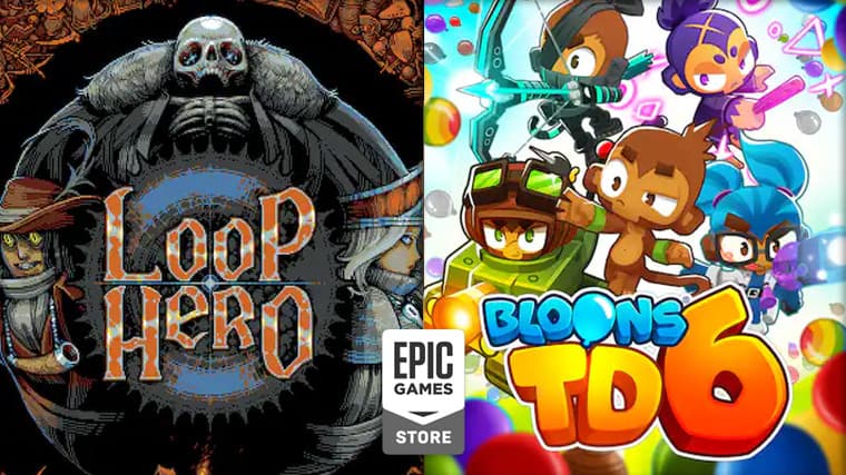 Loop Hero και Bloons key art