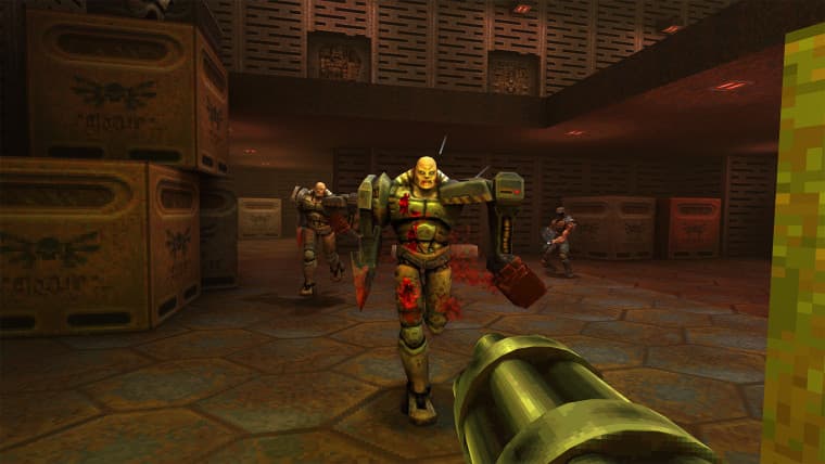 Screenshot from enhanced edition of Quake II