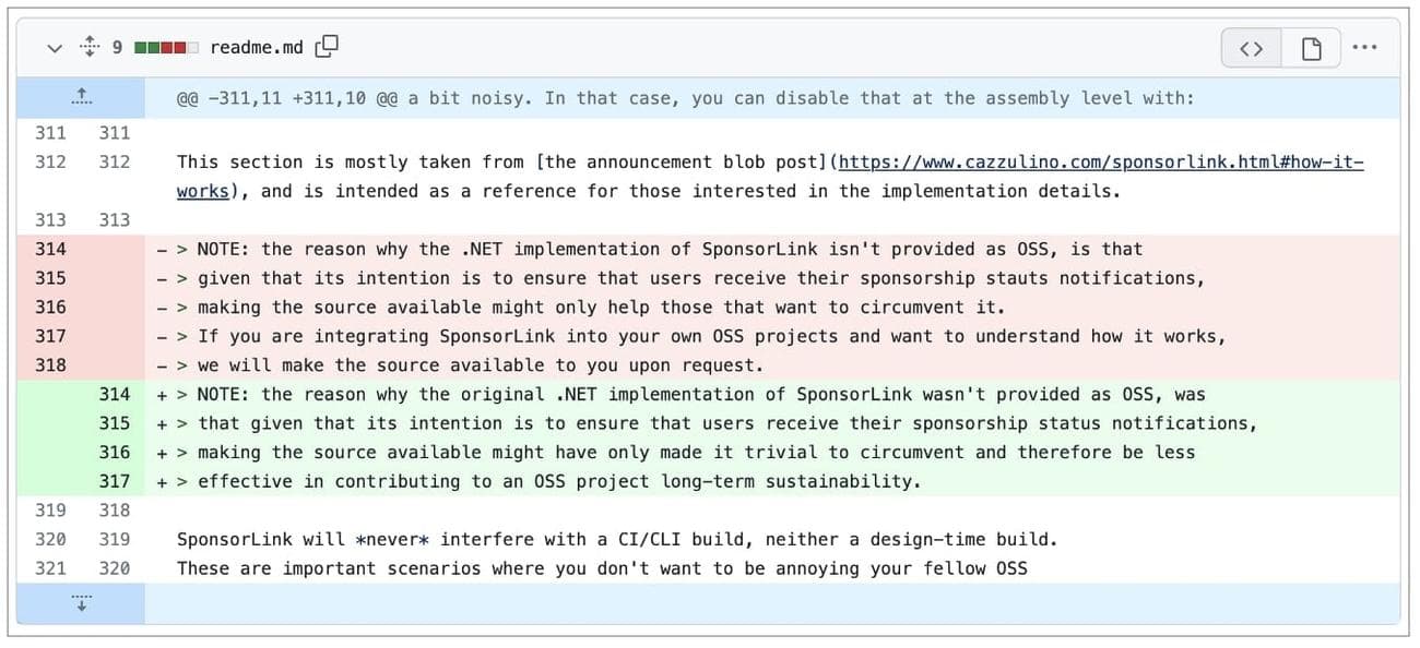 SponsorLink τώρα ανοιχτού κώδικα