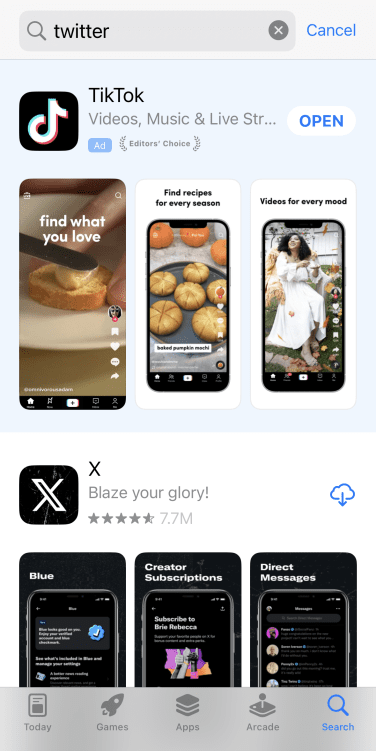 , Η αλλαγή του ονόματος «X» του Twitter οδήγησε σε τεράστια μείωση στις λήψεις του App Store, TechWar.gr