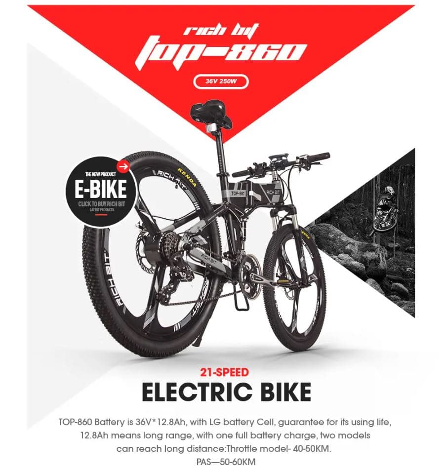 [#Ιστορικό_Χαμηλό] RICH BIT RT-860 : Το ηλεκτρικό ποδήλατο, όπως το ονειρευόσουν!