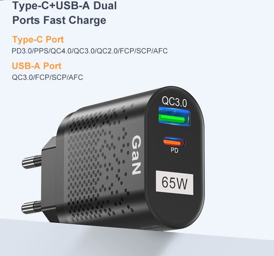 , Uslion 65W GaN – Ο οικονομικός φορτιστής τοίχου που θα αλλάξει τον τρόπο που φορτίζετε τις συσκευές σας!, TechWar.gr
