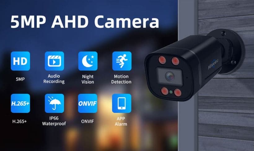 Hiseeu AHB915 - 5MP AHD κάμερα συμβατή με πολλά DVR και κόστος στα 24.2€!!
