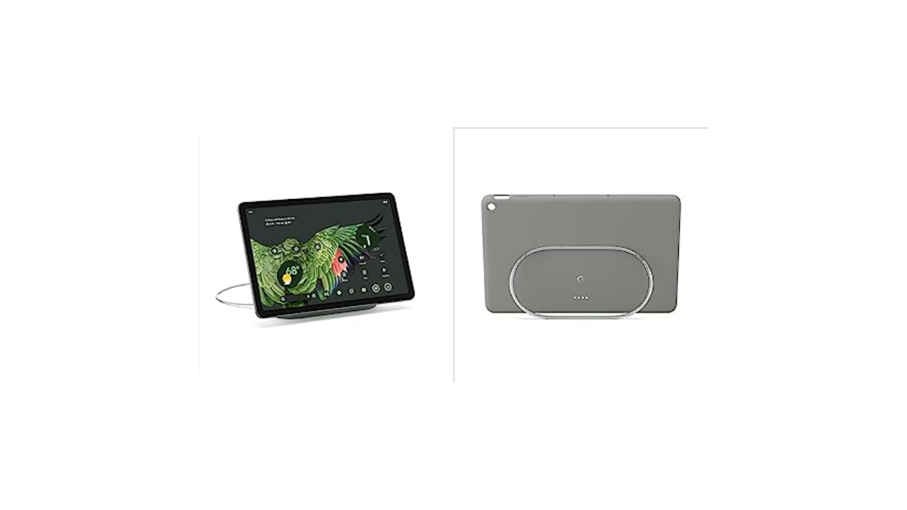 Tablet Google Pixel με βάση και θήκη ηχείων φόρτισης