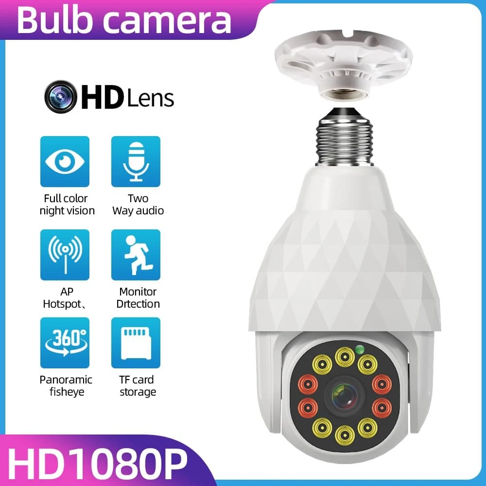 , Guudgo Bulb Camera : Κάμερα (Night Vision, Motion Alarm, Αμφίδρομη επικοινωνία) με υποδοχή E27 για να τη βιδώσετε σε ντουί!, TechWar.gr