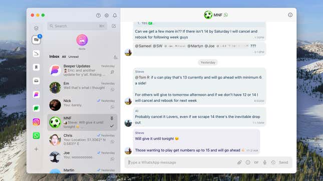 Μπορείτε ακόμα να προβάλετε συνομιλίες από μια συγκεκριμένη εφαρμογή, εάν χρειάζεται.