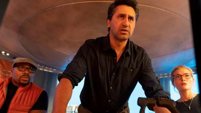 Page Kennedy, Cliff Curtis και Skyler Samuels στο Meg 2